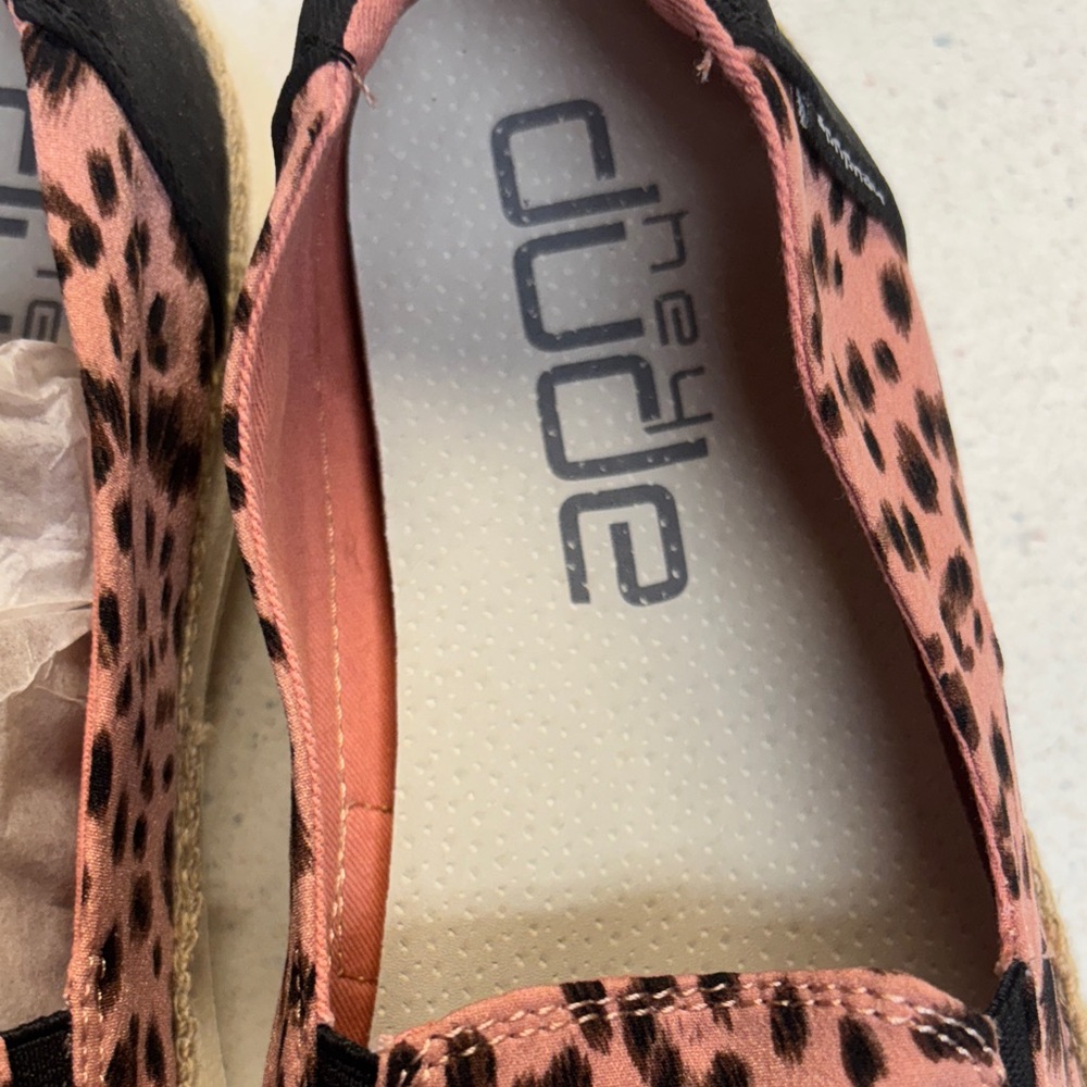 Hey Dude Pink Leopard Women's Loafers - Picture 3 of 8
